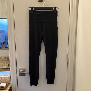 Black Lulu Lemon High-Waisted Leggings